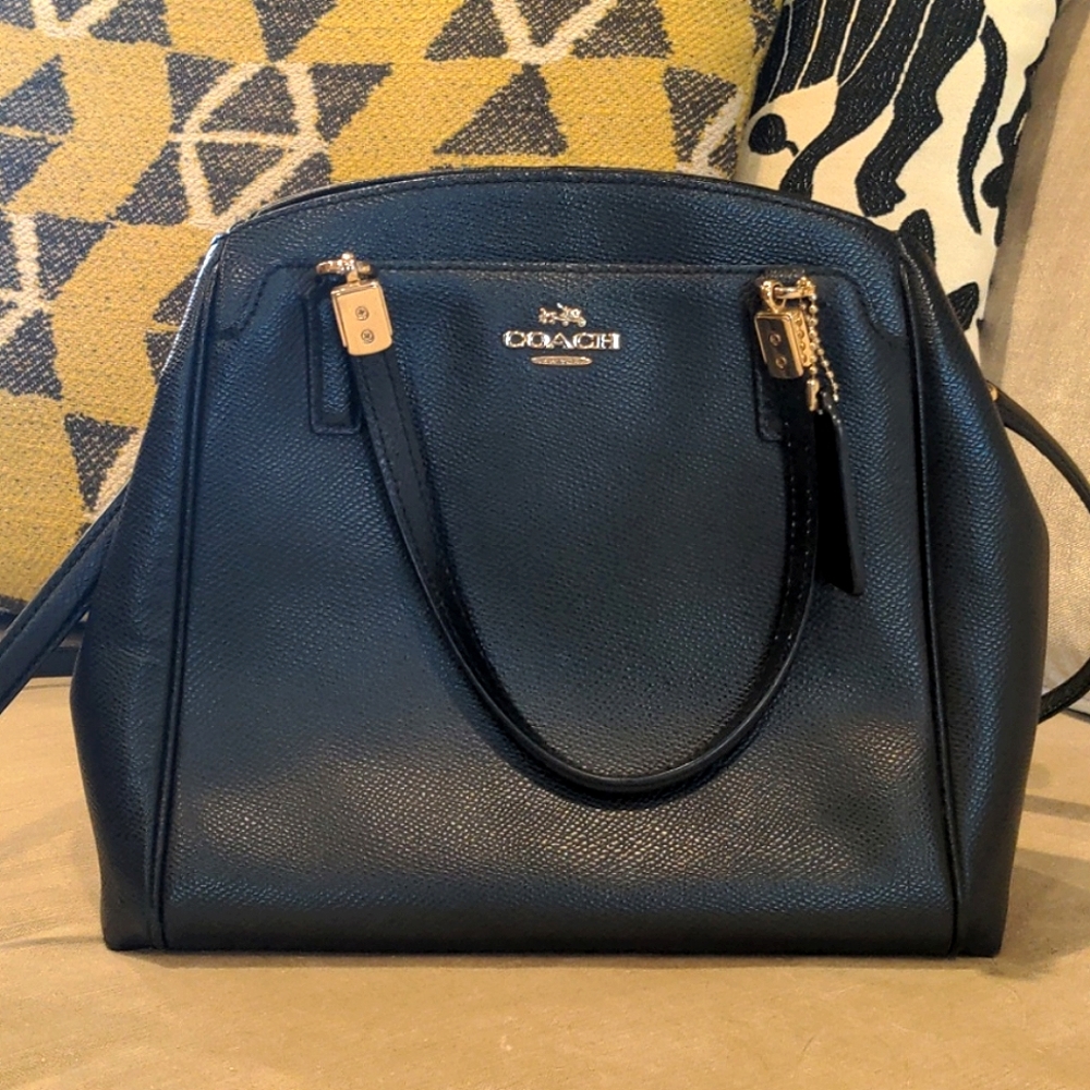 Black Leather Coach Purse